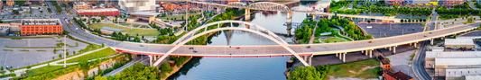 Location Customizable Shelf Sitters - Lake Backgrounds CITY BRIDGE AT SUNSET