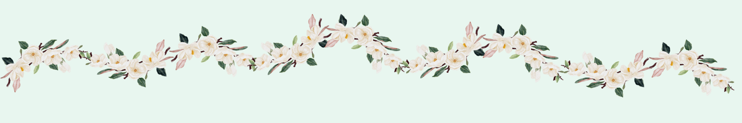 Location Customizable Shelf Sitters - Miscellaneous Backgrounds MAGNOLIA GARLAND