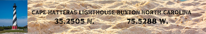 Location Customizable Shelf Sitters - Lighthouse Backgrounds CAPE HATTERAS LIGHTHOUSE SAND BG