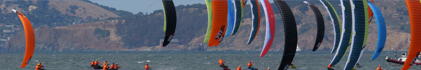 Location Customizable Shelf Sitters - Water Sports Backgrounds KITE SURFER AT SUNSET