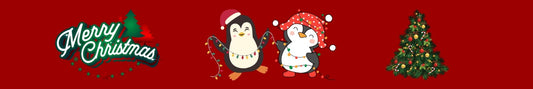 Mini Shelf Sitter - Christmas Theme TWO PENGUINS